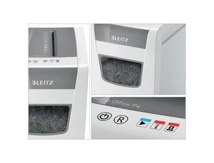 Leitz Destructora de Documentos IQ Slim Home Office, Capacidad Corte 10 Hojas, Partículas, Nivel Seguridad P4, Antiatascos, Silenciosa, Oficina Doméstica
