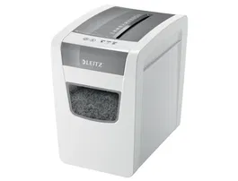 Leitz Destructora de Documentos IQ Slim Home Office, Capacidad Corte 10 Hojas, Partículas, Nivel Seguridad P4, Antiatascos, Silenciosa, Oficina Doméstica