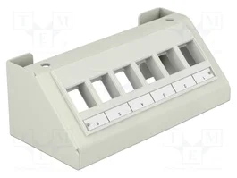 DeLOCK Panel Keystone Multimedia 6 Puertos Gris 86218