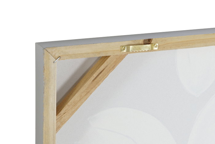 DKD Home Decor Set de 2 Cuadros Lienzo MDF Amapolas 80x80x2,8 cm
