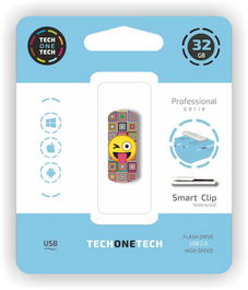 Memoria Usb 32Gb Tech-One-Tech Emoji Guiño 2.0 (Incluye Canon Lpi De 0.24 )