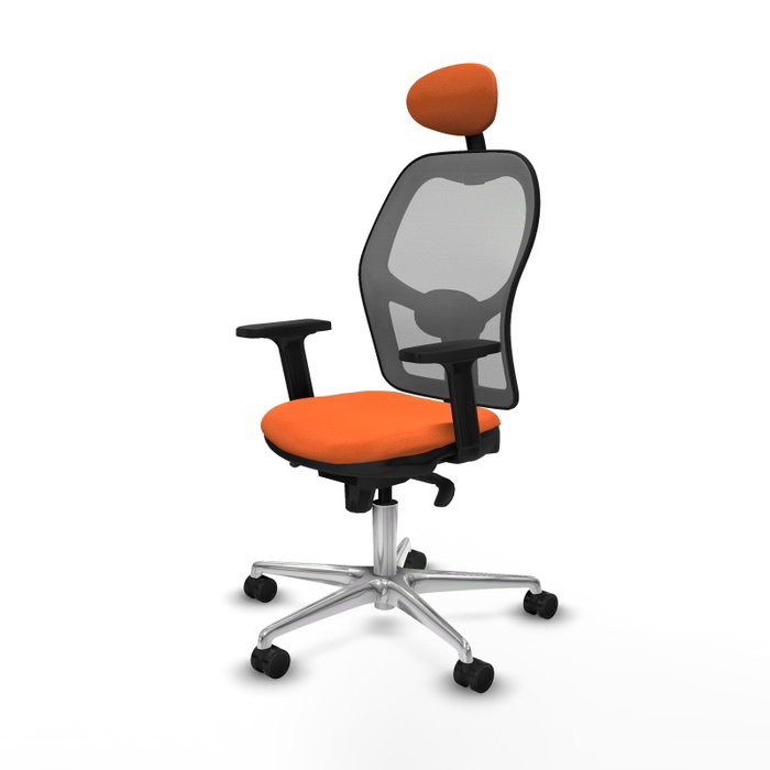 PIQUERAS Y CRESPO Silla de oficina Jorquera Naranja y Gris