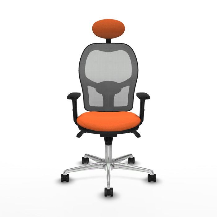PIQUERAS Y CRESPO Silla de oficina Jorquera Naranja y Gris