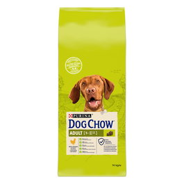 Purina Dog Chow Canine Adulto para Perros Adultos - 14 kg, Alimento para Perros con Pollo de Alta Calidad, Arroz y Salmón