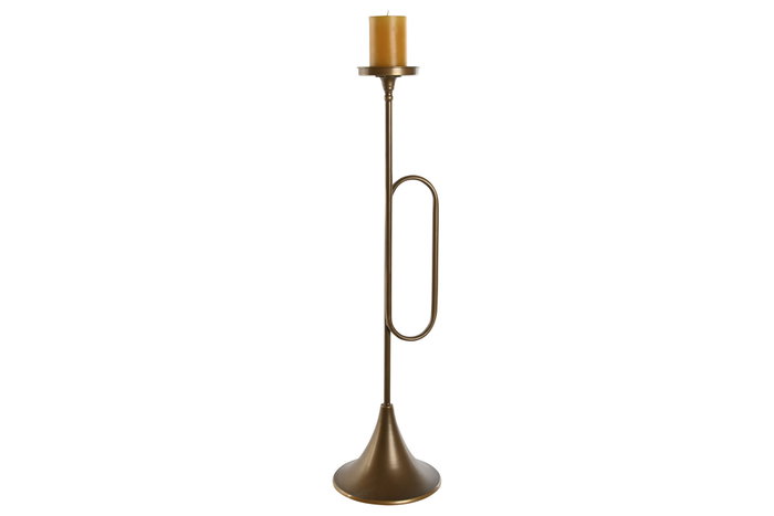 DKD Home Decor Portavelas Dorado Metal 21 x 78 x 21 cm DKD Home Decor Portavelas Dorado Metal 21 x 78 x 21 cm
