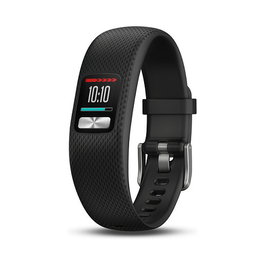 Garmin Vivofit 4 Pulsera de Actividad Negra, Pantalla MIP 0.61", Resistente al Agua, Seguimiento de Actividad y Sueño, Bluetooth, Batería Hasta 1 Año, Talla L (148-215 mm)