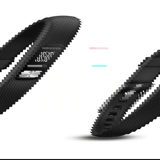 Garmin Vivofit 4 Pulsera de Actividad Negra, Pantalla MIP 0.61", Resistente al Agua, Seguimiento de Actividad y Sueño, Bluetooth, Batería Hasta 1 Año, Talla L (148-215 mm)