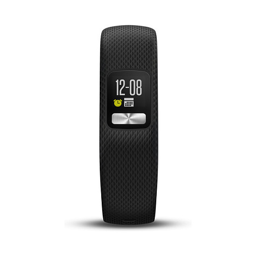Garmin Vivofit 4 Pulsera de Actividad Negra, Pantalla MIP 0.61", Resistente al Agua, Seguimiento de Actividad y Sueño, Bluetooth, Batería Hasta 1 Año, Talla L (148-215 mm)