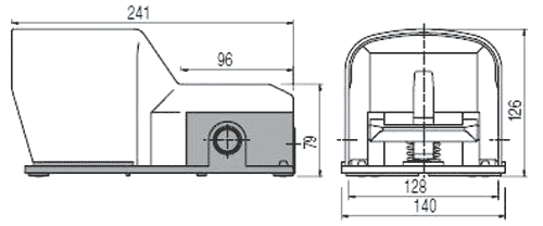 PIZZATO ELETTRICA Interruptor de pie SPST-NO + SPST-NC 6A/250VAC PIZZATO ELETTRICA Interruptor de pie SPST-NO + SPST-NC 6A/250VAC