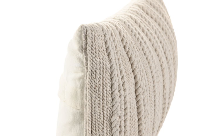 DKD Home Decor Cojín de Algodón Macramé Hecho a Mano 50x30 cm, Pack de 2