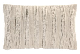 DKD Home Decor Cojín de Algodón Macramé Hecho a Mano 50x30 cm, Pack de 2
