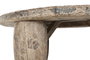 DKD Home Decor Mesa de Centro de Teca Pieza Única Natural 125x125x40 cm