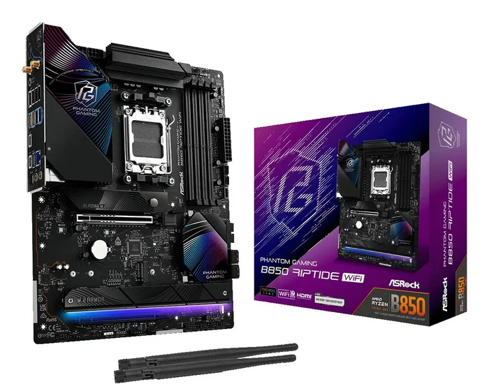ASRock Phantom Gaming B850 Riptide WiFi AM5 ATX DDR5