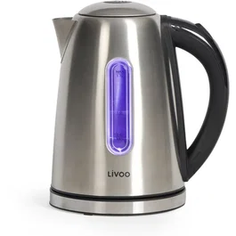 Livoo Hervidor Eléctrico DOD195 Acero Inoxidable 1,7L 2200W Base Giratoria 360°