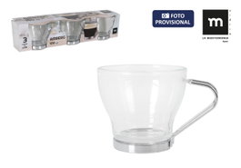 La Mediterranea Set de 3 Vasos para Café Amberg 100cc (24 Cajas)