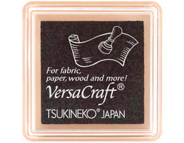 Tsukineko Almohadilla de tinta VERSACRAFT textil negro Espresso 33x33mm
