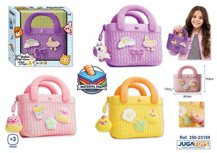 Munono Bolso Pop Deco con charm y doble asa - Modelos surtidos