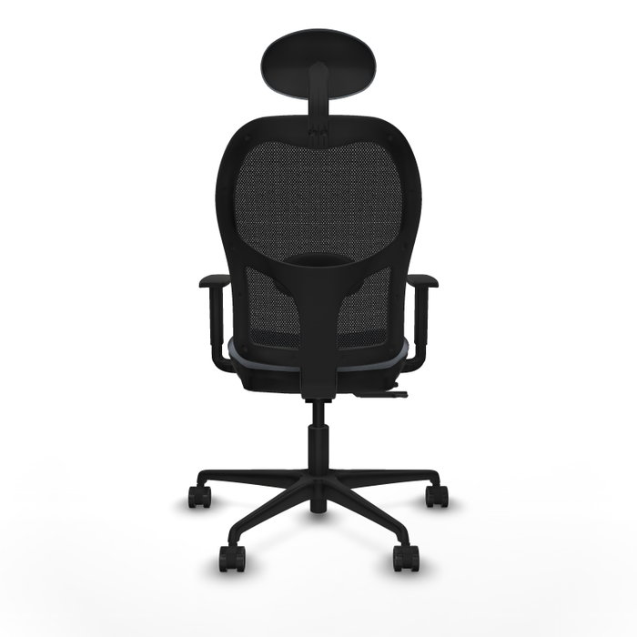 Silla de oficina Jorquera con mecanismo Sincro/Traslack tapizada con Tela color Gris y malla color Negro. Equipada con lumbar 1D, Brazos 1D, Cabecero Fijo y Ruedas 65mm nailon Silla de oficina Jorquera con mecanismo Sincro/Traslack tapizada con Tela color Gris y malla color Negro. Equipada con lumbar 1D, Brazos 1D, Cabecero Fijo y Ruedas 65mm nailon