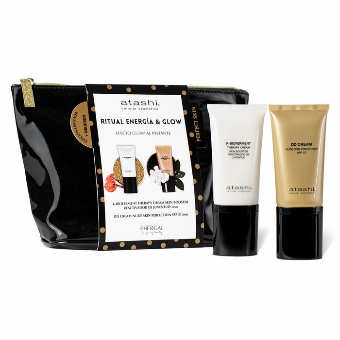 Atashi DD Cream Nude Skin Perfection SPF 15 Efecto Glow Estuche 3 pz Atashi DD Cream Nude Skin Perfection SPF 15 Efecto Glow Estuche 3 pz