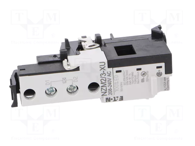 Eaton NZM2/3-XU208-240AC Disparador de subtensión 208-240VAC Eaton NZM2/3-XU208-240AC Disparador de subtensión 208-240VAC