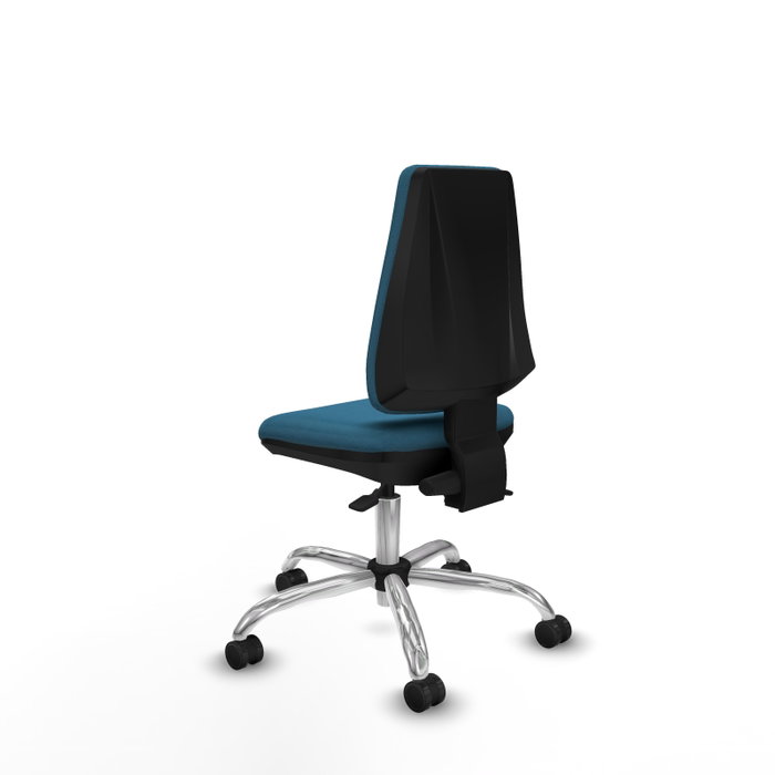 PIQUERAS Y CRESPO Silla de oficina Elche Verde petróleo sin brazos