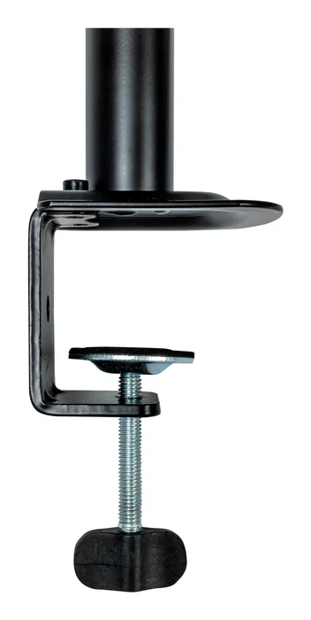 Unykach Soporte de Mesa UK1420 (UK710202) Brazo Articulado para Monitor de 10"-32" con Base para Portátil hasta 15.6" - Giratorio 360°, Ajuste de Altura, VESA 100x100 mm, Negro