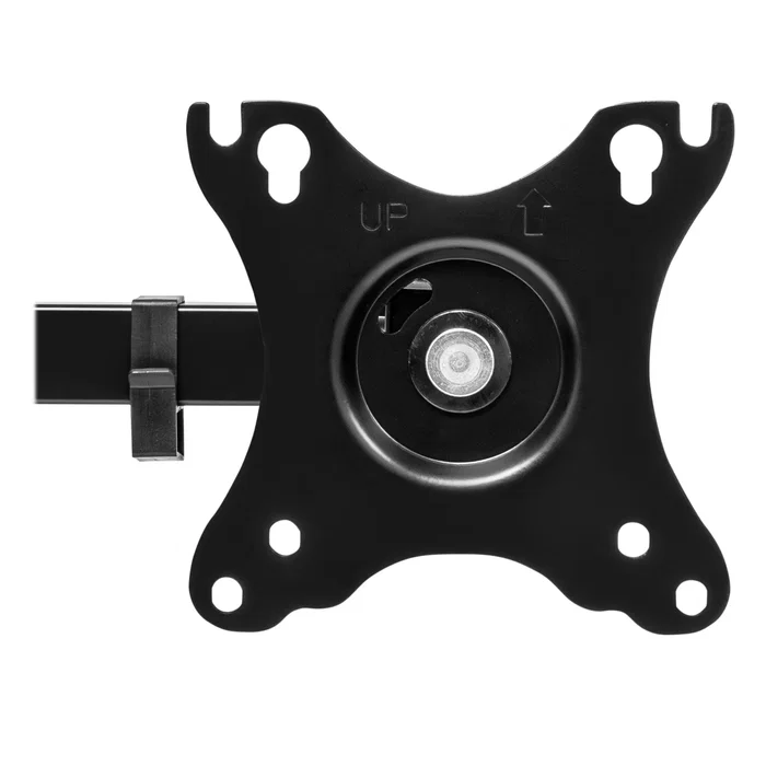 Unykach Soporte de Mesa UK1420 (UK710202) Brazo Articulado para Monitor de 10"-32" con Base para Portátil hasta 15.6" - Giratorio 360°, Ajuste de Altura, VESA 100x100 mm, Negro
