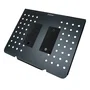 Unykach Soporte de Mesa UK1420 (UK710202) Brazo Articulado para Monitor de 10"-32" con Base para Portátil hasta 15.6" - Giratorio 360°, Ajuste de Altura, VESA 100x100 mm, Negro