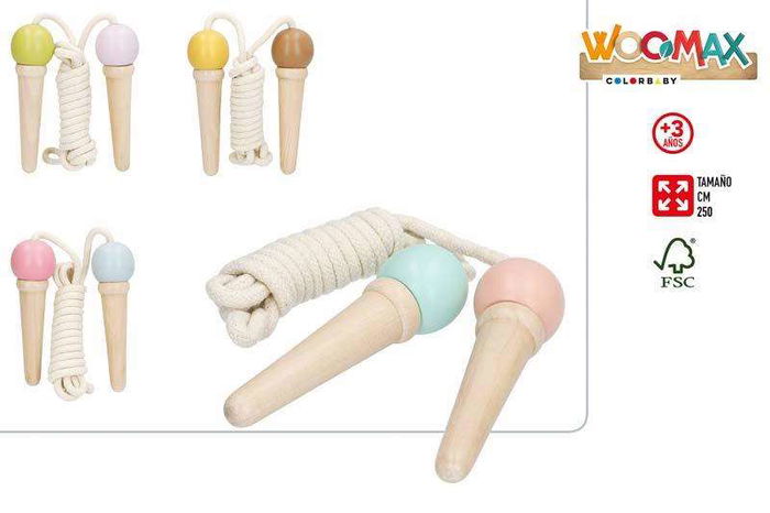 Woomax Comba de Madera 2.5 Metros - Modelos Surtidos