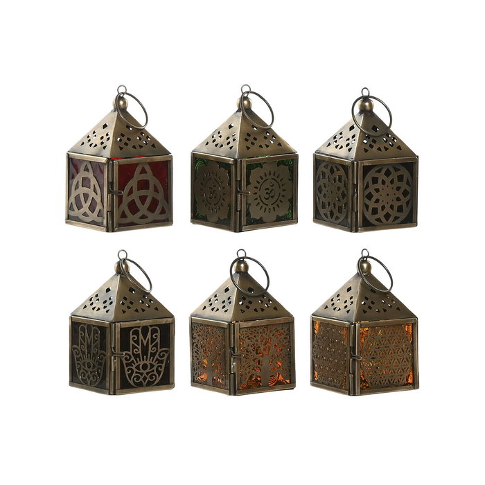 DKD Home Decor Farola Metal Hamsa Árbol de la Vida y Tribeca Mandala Surtido de 6 Unidades DKD Home Decor Farola Metal Hamsa Árbol de la Vida y Tribeca Mandala Surtido de 6 Unidades