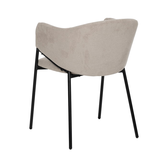 Silla Beige Tejido-Metal 54 X 60 X 78 cm (Set de 2)
