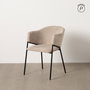 Silla Beige Tejido-Metal 54 X 60 X 78 cm (Set de 2)