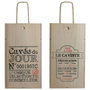 Cook Concept Caja Vino 2 Botellas Madera con Asa Transporte