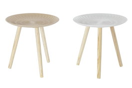 DKD Home Decor Mesita Auxiliar MDF Abeto Surtido de 2 Unidades