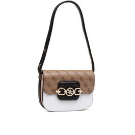 Hensely, Bolsa de tela, Solapa Xbody convertible, Latte, Para mujeres