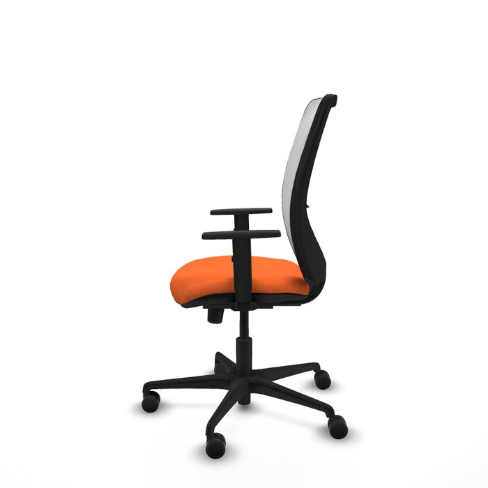 PIQUERAS Y CRESPO Silla de oficina Zulema Naranja y Blanco PIQUERAS Y CRESPO Silla de oficina Zulema Naranja y Blanco
