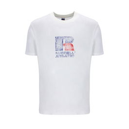Camiseta de Manga Corta Russell Athletic Emt E36201 Blanco Hombre