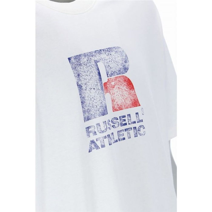 Camiseta de Manga Corta Hombre Russell Athletic Emt E36201 Blanco