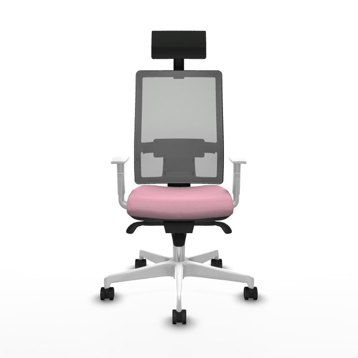 PIQUERAS Y CRESPO Silla de oficina Horna con Mecanismo Sincro, Rosa y Gris PIQUERAS Y CRESPO Silla de oficina Horna con Mecanismo Sincro, Rosa y Gris