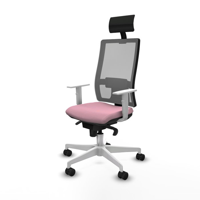PIQUERAS Y CRESPO Silla de oficina Horna con Mecanismo Sincro, Rosa y Gris PIQUERAS Y CRESPO Silla de oficina Horna con Mecanismo Sincro, Rosa y Gris