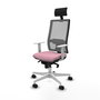 PIQUERAS Y CRESPO Silla de oficina Horna con Mecanismo Sincro, Rosa y Gris