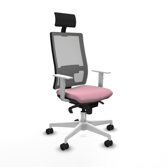 PIQUERAS Y CRESPO Silla de oficina Horna con Mecanismo Sincro, Rosa y Gris PIQUERAS Y CRESPO Silla de oficina Horna con Mecanismo Sincro, Rosa y Gris