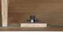 DKD Home Decor Vitrina de Cristal Estilo Romántico con 3 Cajones y 4 Puertas - Color Blanco y Natural - Dimensiones 180 x 45 x 220 cm (Ancho x Fondo x Alto)