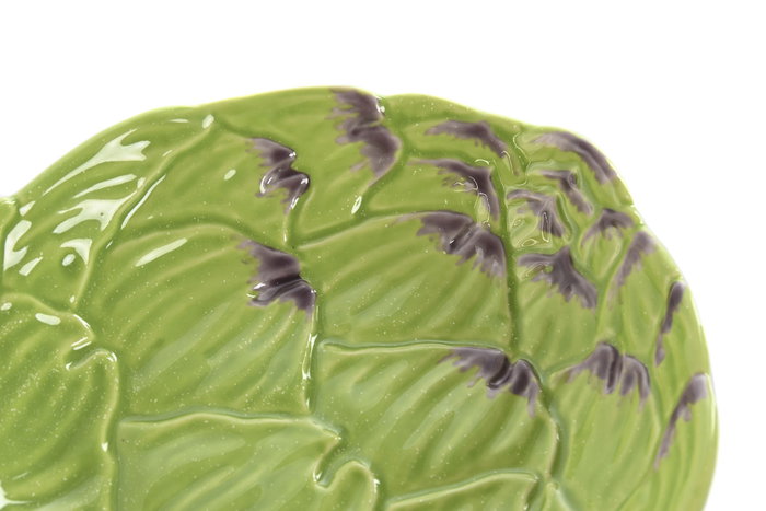 DKD Home Decor Set de 6 Cuencos de Gres Alcachofa Verde 15,5x14x3,7 cm