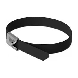 DeLOCK 18815 Bridas de Acero Inoxidable 400 x 7,9 mm Negro