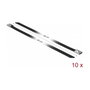 DeLOCK 18815 Bridas de Acero Inoxidable 400 x 7,9 mm Negro
