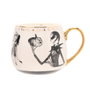 WIDDOP & CO Taza Pesadilla Antes de Navidad Disney en porcelana china con detalles dorados