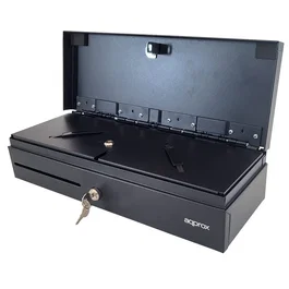 Approx appCASH02FLIPTOP Cajón Portamonedas Manual y Automático Negro