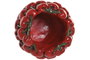 DKD Home Decor Jarrón de Cemento Cerezas Rojo
