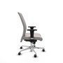 PIQUERAS Y CRESPO Silla Albacete Confidente Blanco Similpiel con Mecanismo Sincro y Base de Aluminio